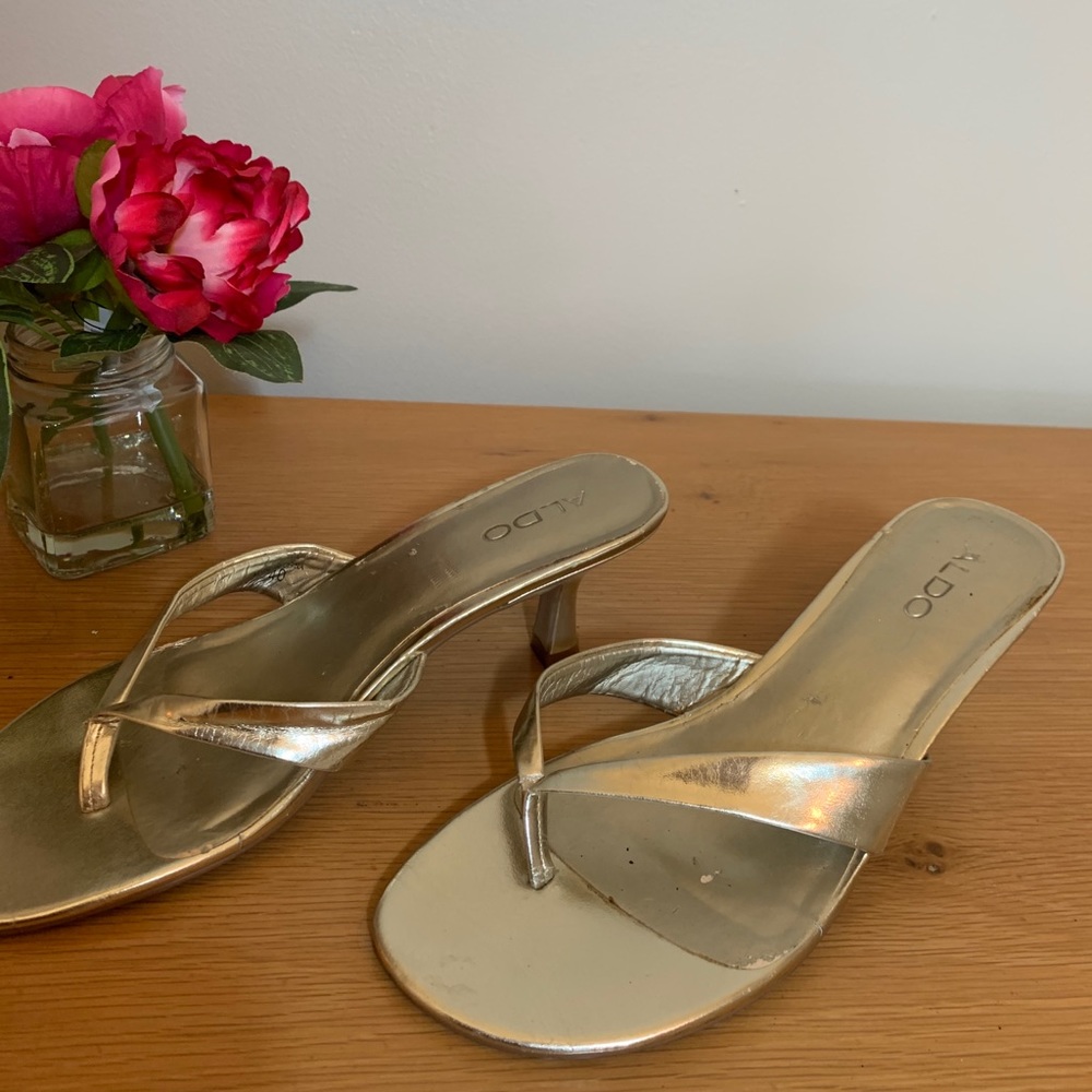 Gold Aldo Shoes